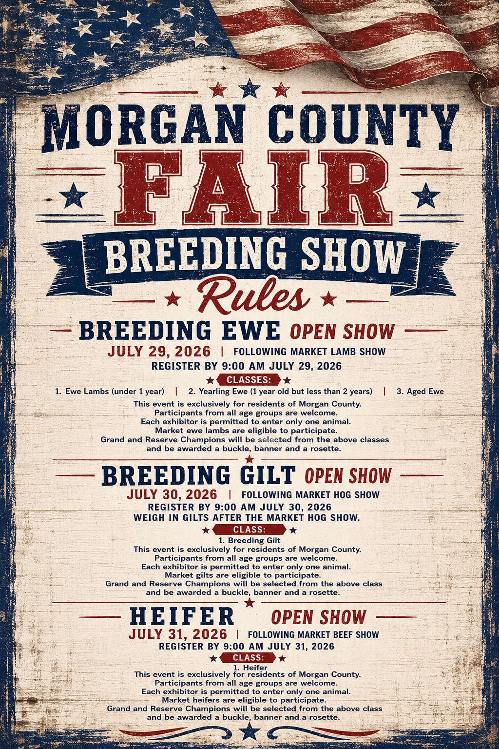 Breeding Show Rules